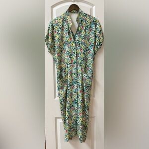 Vintage Therese Baumaire Floral Dress